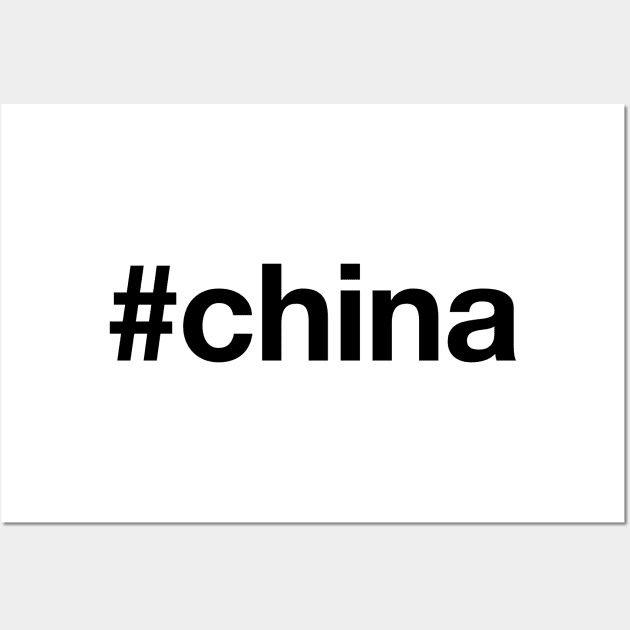 CHINA Hashtag Wall Art by eyesblau